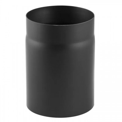 Burlan din oțel negru PARKANEX, Drept, Lungime 0,25m, Ø150, Grosime 2mm - Burlane Soba