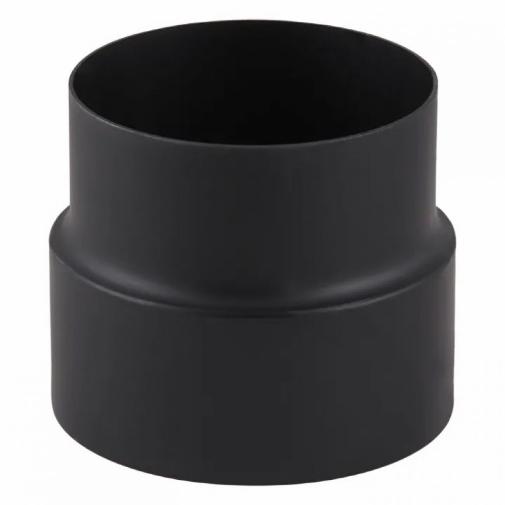 Reductie Burlan din oțel PARKANEX, Negru, Ø130-150, Grosime 2mm | Burlane Soba | Cosuri de Fum |