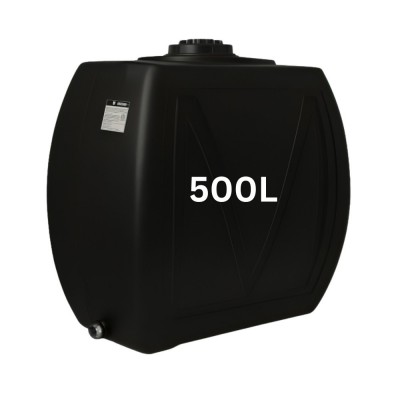 Rezervor apă potabilă MAVIL, paralelipiped clasic îngust 500 L (negru) - Rezervoare apa