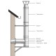 Kit Cos Fum Pentru Sobe Peleti, Izolat, Diametro Ф80 (diametru intern), 7.7m | Seturi | Cosuri de Fum |