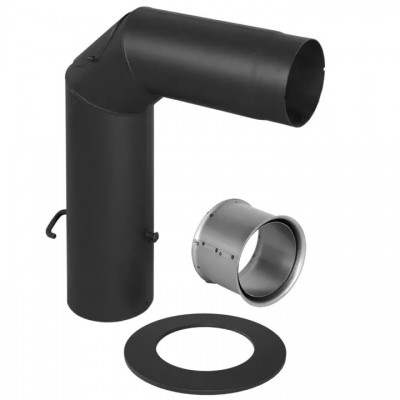Kit Cos Fum Pentru Sobee din oțel PARKANEX, Ø150, Grosime 2mm - Burlane Soba