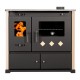 Soba De Gatit Pe Lemne Prometey Perfect Practik Lux cu plita ceramica, cos dreapta, fildes, 9.5kW |  |  |