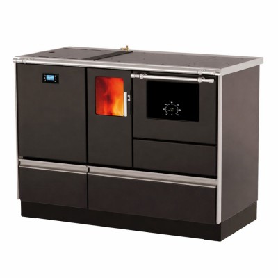 Soba De Gatit Pe Peleti Alfa Plam Alfa Term 20 Pellet Antracit, 20kW - Sobe de Gatit pe Peleti