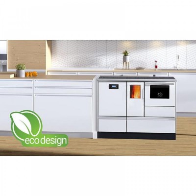 Soba De Gatit Pe Peleti Alfa Plam Alfa Term 20 Pellet Alb, 20kW - Sobe de Gatit pe Peleti