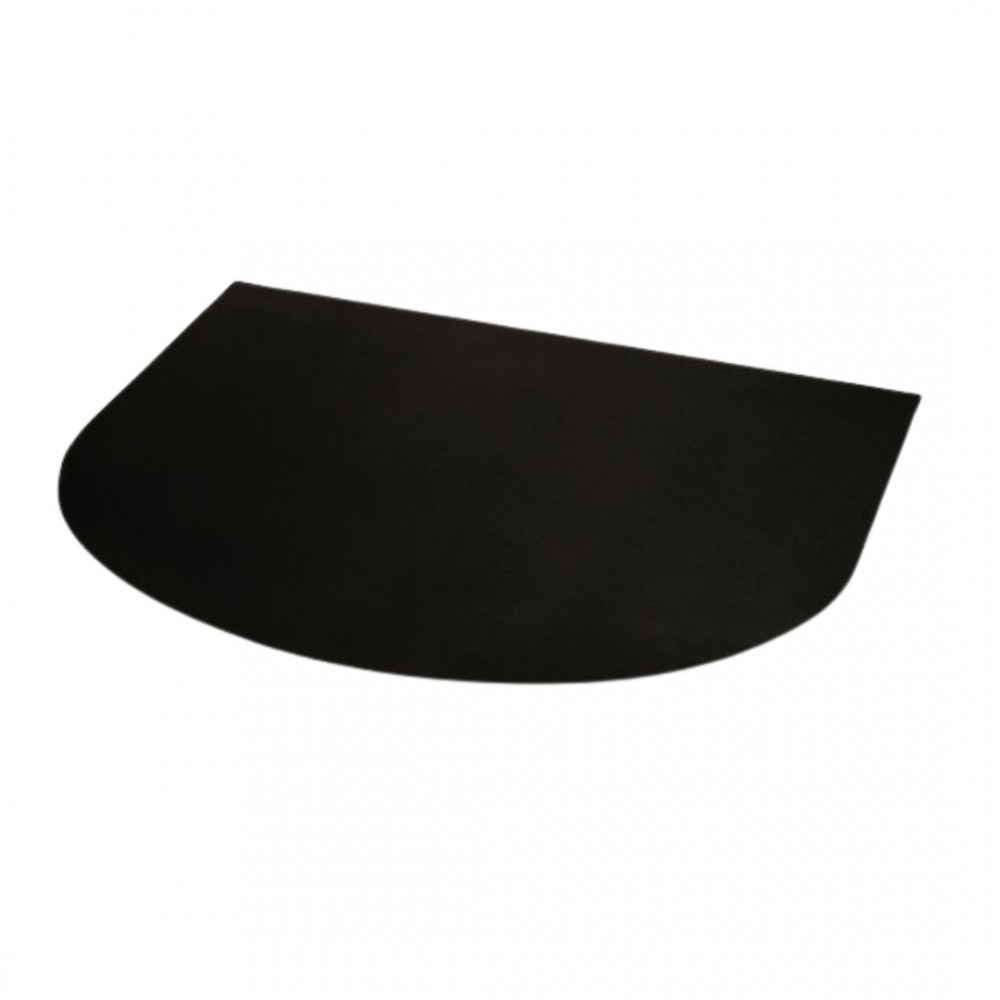 Tabla protectie soba, Oțel negru 2 mm, Oval, Dimensiune 98x98cm | Accesorii |  |