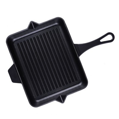 Tigaie grill din fontă emailată Hosse, Black Onyx, 26x32cm - Tigaie din fontă