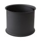 Rozeta Burlan din oțel PARKANEX dublă, Negru, 115mm, Ø130, Grosime 2mm | Burlane Soba | Cosuri de Fum |