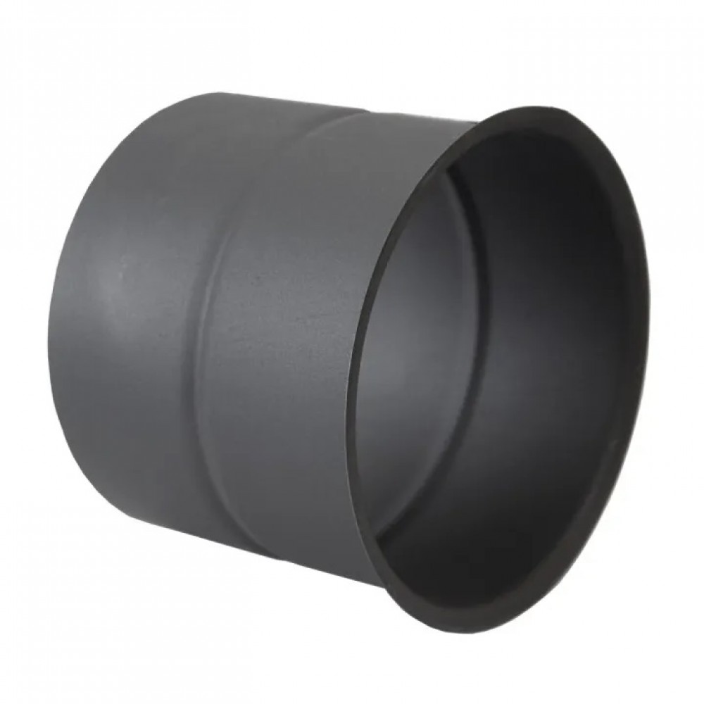 Rozeta Burlan din oțel PARKANEX, Negru, Ø130, Grosime 2mm | Burlane Soba | Cosuri de Fum |