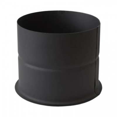 Rozeta Burlan din oțel PARKANEX, Negru, Ø130, Grosime 2mm - Burlane Soba