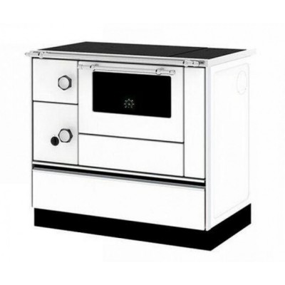 Soba De Gatit Pe Lemne Alfa Plam Alfa 90 H Favorit Alb Dreapta, 6.4kW - Sobe de Gatit pe Lemne