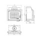 Focar Semineu UNIFLAM 600 DURO S cu alimentare cu aer, 10 kW | Focare Seminee Pe Lemne | Focare Seminee |