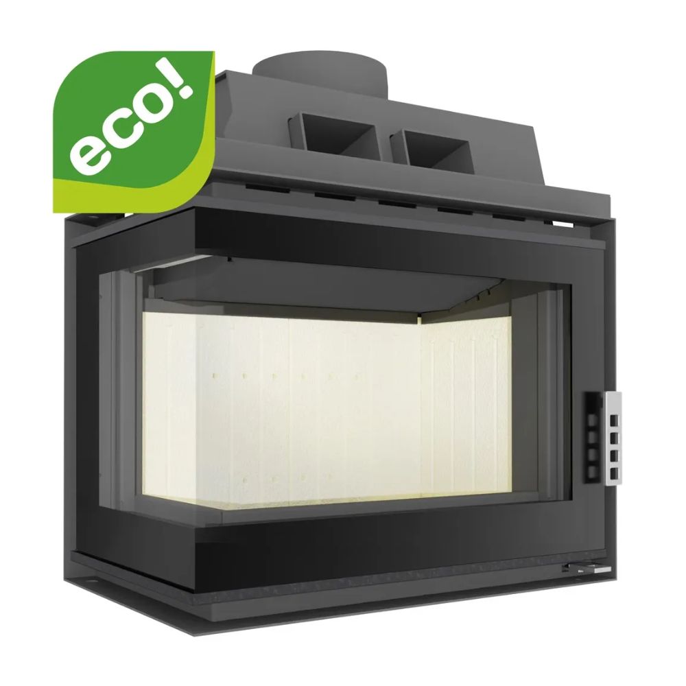 Focar Semineu UNIFLAM 600 DURO S cu alimentare cu aer, partea stângă, 11 kW | Focare Seminee Pe Lemne | Focare Seminee |