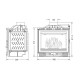 Focar Semineu UNIFLAM 600 PLUS ECO cu clapetă, 8 kW | Focare Seminee Pe Lemne | Focare Seminee |