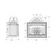 Focar Semineu UNIFLAM 700 OPTIMA ECO cu clapetă, 12 kW | Focare Seminee Pe Lemne | Focare Seminee |