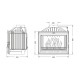 Focar Semineu UNIFLAM 700 OPTION ECO cu clapetă, 10 kW | Focare Seminee Pe Lemne | Focare Seminee |