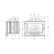 Focar Semineu UNIFLAM 700 SELENIC ECO cu clapetă, 10 kW | Focare Seminee Pe Lemne | Focare Seminee |