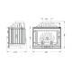 Focar Semineu UNIFLAM 700 STANDARD ECO cu clapetă, 10 kW | Focare Seminee Pe Lemne | Focare Seminee |