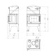 Focar Semineu UNIFLAM 760 DURO cu conducte de aer și alimentare cu aer, partea stângă, 10,8 kW | Focare Seminee Pe Lemne | Focare Seminee |