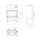 Focar Semineu UNIFLAM 860 DURO cu conducte de aer și alimentare cu aer, 13 kW | Focare Seminee Pe Lemne | Focare Seminee |