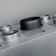 Focar Semineu UNIFLAM 760 EVO PBS cu conducte de aer și alimentare cu aer, sticlă curbată, partea dreaptă, 10 kW | Focare Seminee Pe Lemne | Focare Seminee |