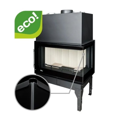 Focar Semineu UNIFLAM 860 EVO PBS cu conducte de aer și alimentare cu aer, partea dreaptă, 15 kW - Compară produse
