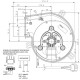 Ventilator pentru extragerea fumului160m³/h 50W 300Pa | Ventilatoare | Piese de Schimb Seminee Peleti |