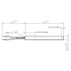 Rezistenta aprindere pentru sobe pe peleti Palazzetti, Royal, MCZ, Olimpia Splendid, Pellbox, Clam, Thermorossi, alții, lungime totala 160mm, 350W | Rezistenta aprindere peleti | Piese schimb sobe peleti |