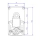 Motor snec peleti Mellor FB1171 pentru Eco Spar, Arce, Cadel, Caminetti Montegrappa, Edilkamin, Italiana Camini, Palladio, 1.5RPM | Motor snec peleti | Piese schimb sobe peleti |