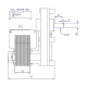 Motor snec peleti Mellor FB1271 pentru sobe Caminetti Montegrappa, 4RPM | Motor snec peleti | Piese schimb sobe peleti |