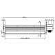 Ventilator tangențial cu Ø45 mm Fergas, Flux165 m³/h | Ventilatoare | Piese de Schimb Seminee Peleti |
