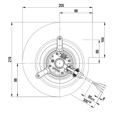Ventilator centrifug EBM, flux 800 m³/h - Ventilatoare