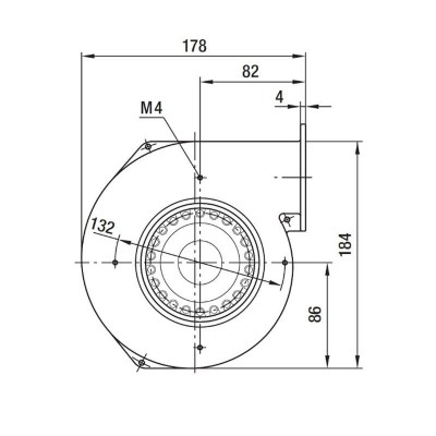 Ventilator centrifug EBM pentru sobele Clam, flux 265 m³/h - Compară produse