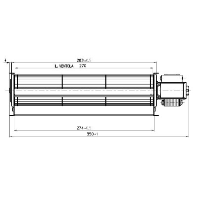 Ventilator tangențial cu Ø60 mm Fergas pentru sobele Superior, Flux 200 m³/h - Compară produse