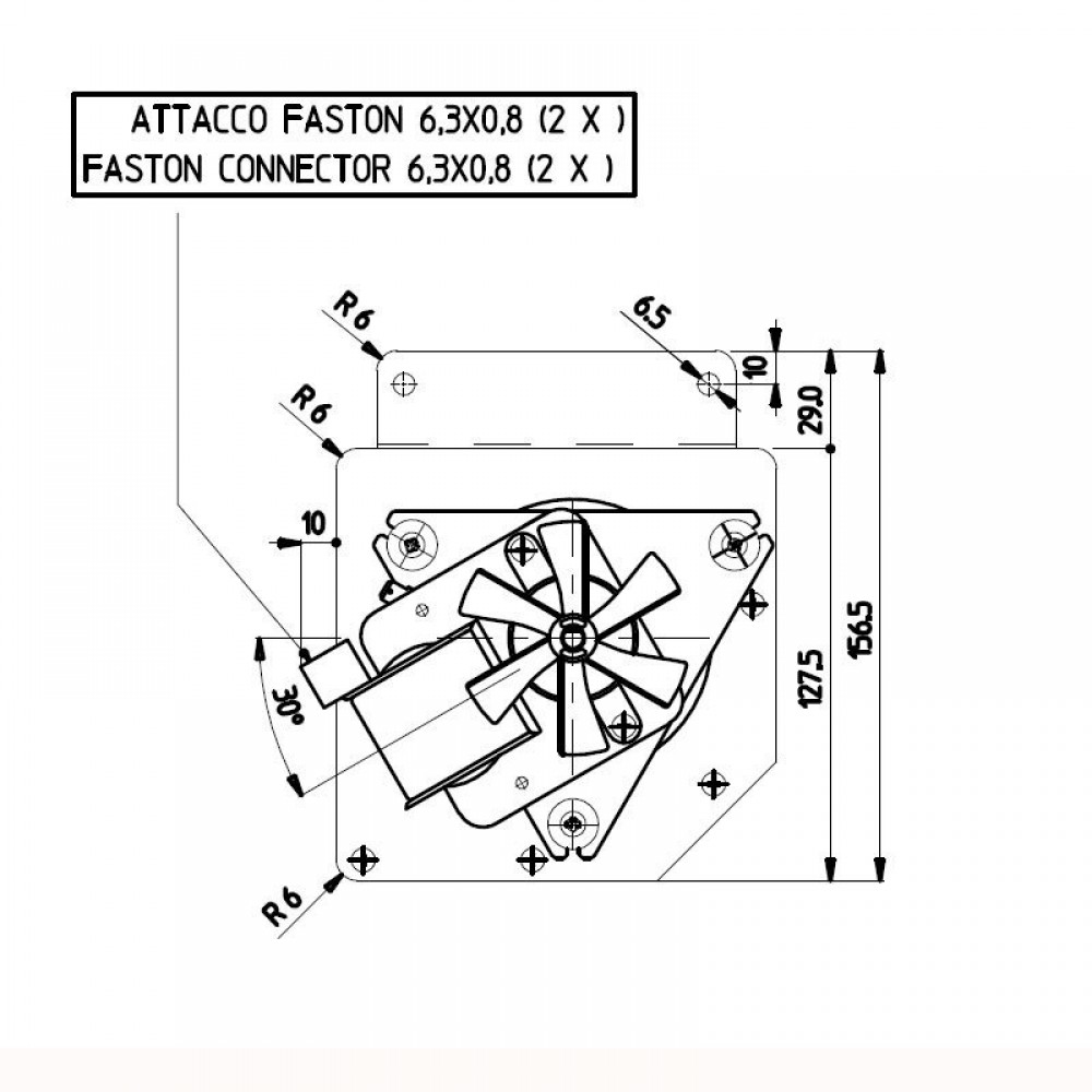 Ventilator tangențial Ø80 mm pentru sobele Edilkamin, Flux 485 m³/h | Ventilatoare | Piese de Schimb Seminee Peleti |