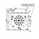 Ventilator tangențial Ø80 mm Fergas pentru sobele Edilkamin, Flux 410 m³/h | Ventilatoare | Piese de Schimb Seminee Peleti |