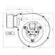 Extractor de fum  Fergas pentru sobe pe peleti Ecoteck, Ferroli, Edilkamin, MCZ, Palazzetti, Ravelli, Royal, debit maxim de aer 132 m³/h | Piese schimb sobe peleti |  |