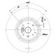 Ventilator centrifug EBM, flux 195 m³/h | Piese de Schimb Seminee Peleti | Piese de Schimb |