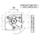 Ventilator cross-flow dublu Ø80 mm pentru sobele Edilkamin, flux 660 m³/h | Piese de Schimb Seminee Peleti | Piese de Schimb |