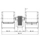 Ventilator centrifug Fergas pentru sobele Eva Calor, Prisma, Sicalor, Ecoforest, flux 420 m³/h | Ventilatoare | Piese de Schimb Seminee Peleti |