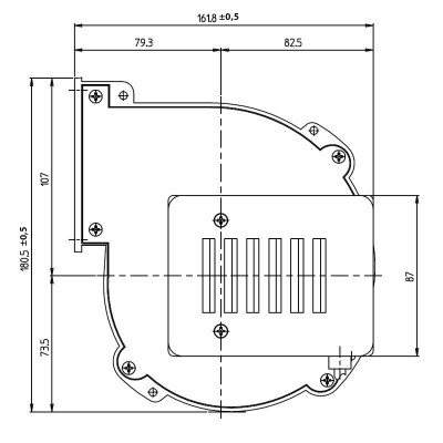 Ventilator centrifug Fergas, flux 220 m³/h - Ventilatoare