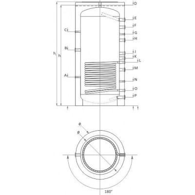 Puffer Centrala Sunsystem, Model PR 500, Volum 500L, Cu O Serpentina - Compară produse