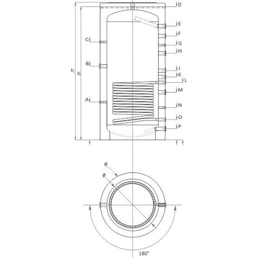 Puffer Centrala Sunsystem, Model PR 1000, Volum 1000L, Cu O Serpentina, Uz Industrial | Puffere Puffer Centrala Sunsystem, Model PR 1000, Volum 1000L, Cu O Serpentina, Uz Industrial | Puffere | Boilere si Puffere |