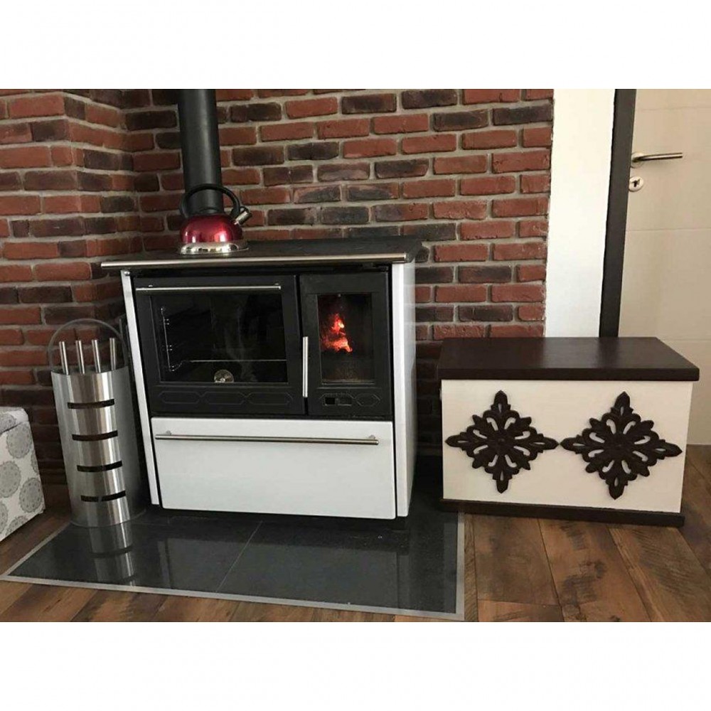 Masina De Gatit Pe Lemne Plamen 850 Glas N, 8kW | Sobe cu Cuptor | Semineе pe lemne |