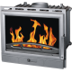 Focar Semineu Plamen, Model Barun Termo, Putere 15kw, Incorporabil, Dotat Cu Boiler | Focare Termosemineu Tip Centrala | Focare Seminee |