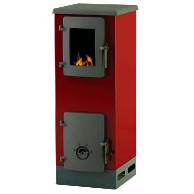 Semineu pe lemne / Soba Pe Lemne Alfa Plam Vulkan S Roșu, 4kW - Compară produse