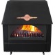 Semineu pe lemne / Soba Pe Lemne Alfa Plam Rustikal, 11kW