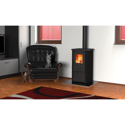 Semineu pe lemne / Soba pe lemne, Alfa Plam Elita 2 Antracit, 6kW - Compară produse