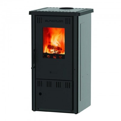Semineu pe lemne / Soba pe lemne, Alfa Plam Elita 2 Antracit, 6kW - Compară produse