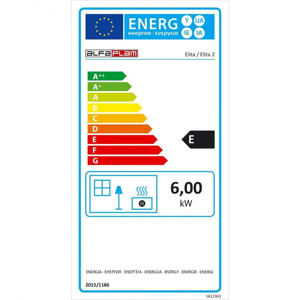 Soba pe lemne, Alfa Plam Elita 2 Anthracite, 6kW | Sobe pe Lemne | Seminee |