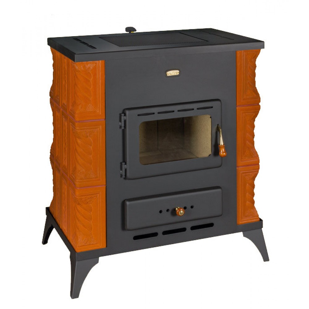 Soba Prity, Model K2 RK, Teracota, Putere 10kw, Dotat Cu Picioare Pentru Sustinere | Sobe pe Lemne | Seminee |